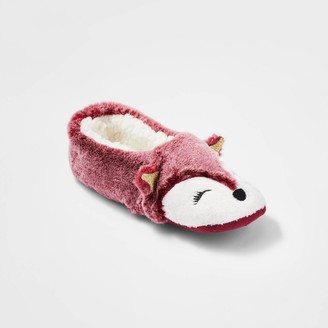 Nobrand Women's Fox Faux Fur Pull-On Slipper Socks - - ShopStyle