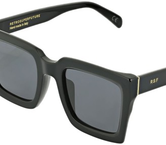 RetroSuperFuture Ancora Black Squared Acetate Sunglasses
