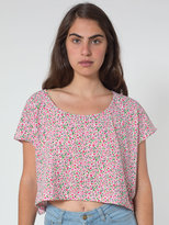 Thumbnail for your product : American Apparel Printed Loose Crop Tee