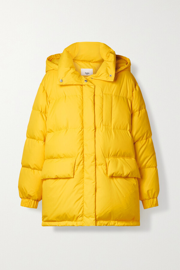 yellow bubble coat