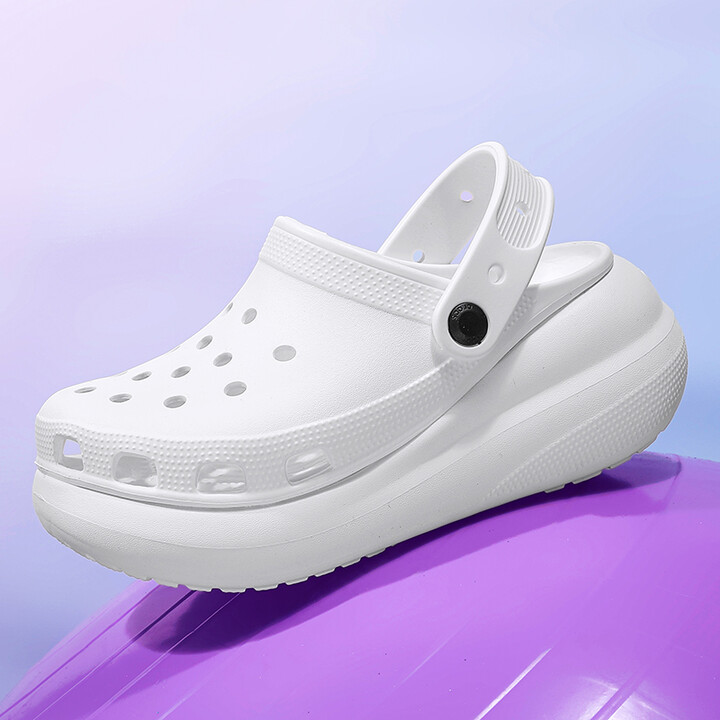 GENGXI Summer 2025 New Women & apos;s Flip-flops with A Toe Cap, Thick-soled Height-increasing Slippers, and EVA Lightweight Beach Shoes