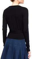 Thumbnail for your product : Diane von Furstenberg Ballerina Long-Sleeve Wrap Cardigan, Black
