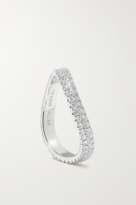 Anita Ko Curved 18-karat White Gold Diamond Ring - 6