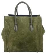 Thumbnail for your product : Celine Suede Medium Luggage Phantom