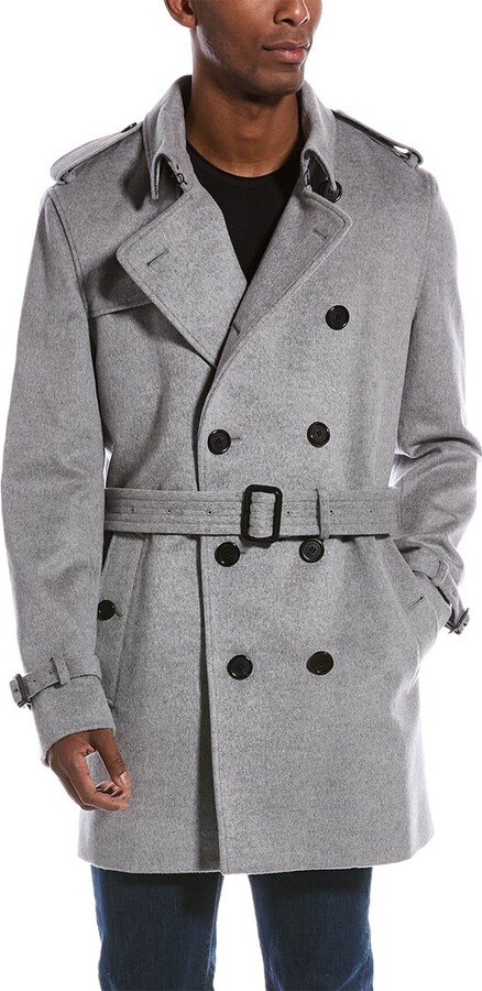 Burberry Wool Blend Coat Men | ShopStyle