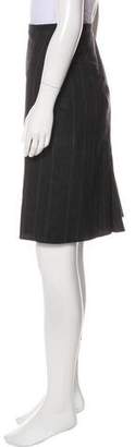 Armani Collezioni Striped Knee-Length Skirt