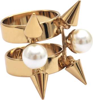 Helene Zubeldia Spikes Pearls ring