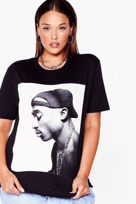 Nasty Gal Womens Plus Size Tupac Graphic Band T-Shirt - Black - ShopStyle