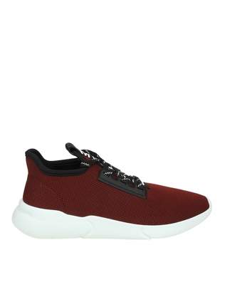 Moschino Sneakers In Fabric Color Bordeaux