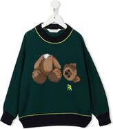 Thumbnail for your product : Palm Angels Kids Virgin-Wool Knit Jumper