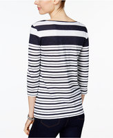 Thumbnail for your product : Charter Club Sequined Striped Top, Only at Macys