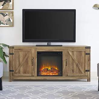 Trent Austin Design Adalberto TV Stand for TVs up to 65 inches Trent Austin Design Color: Gray Wash, Fireplace Included: Yes