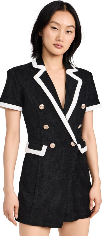 ENGLISH FACTORY Terrycloth Blazer Romper