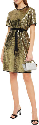 Paul Smith Grosgrain-trimmed Sequined Tulle Dress