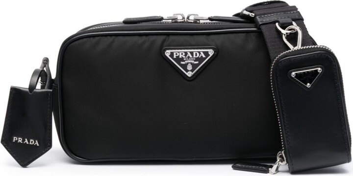 Prada Logo-Plaque Crossbody Bag - ShopStyle