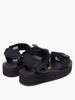 Suicoke Cel-vpo Velcro-strap Sandals - Black