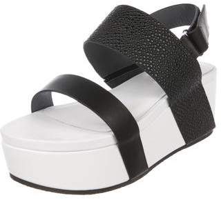 United Nude Leather Wedge Sandals