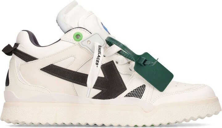 Off-White New Mid Top Sponge Green / Black Mid Top Sneakers