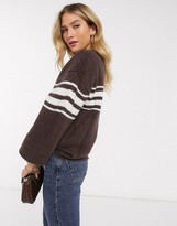 Thumbnail for your product : Vila 3/4 sleeve jumper with stripe