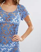 Thumbnail for your product : Liquorish Crochet Front Beach Dress