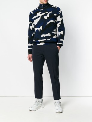 Valentino Camouflage Fitted Sweater