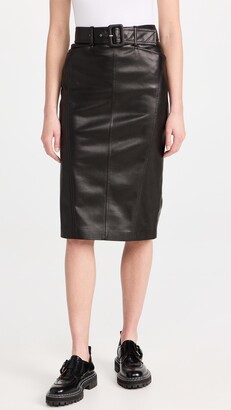 Theory Belted Seam Skirt