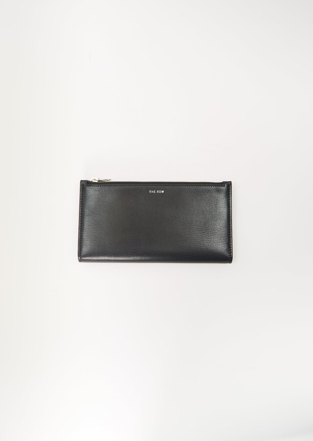 The Row Multi Zipped Wallet — Black - ShopStyle