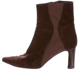 Thumbnail for your product : Christian Louboutin Suede Pointed-Toe Ankle Boots