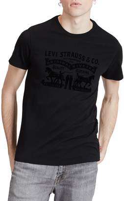 Levi's Two-Horse Flocked Graphic Tee