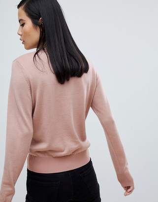 Fred Perry Pink Knit Sweater