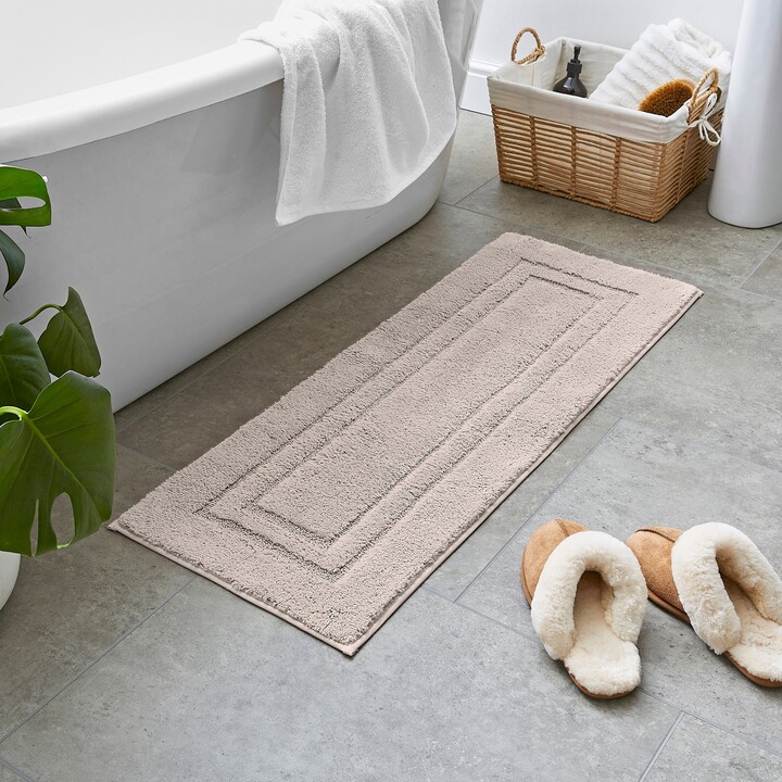 Dunelm Luxury Cotton Runner Bath Mat Mushroom ShopStyle