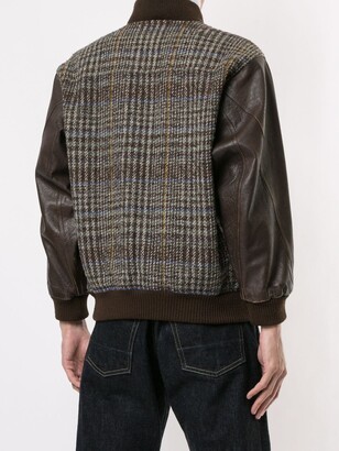 Issey Miyake Pre-Owned 1980's Chest Logo Plaid Bomber