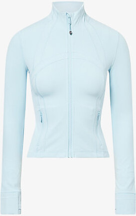 Lululemon Womens Foam Cloud Define Nulu Cropped Stretch-Woven Jacket 8