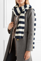 Thumbnail for your product : J.Crew Striped Ribbed Cashmere Scarf - Storm blue