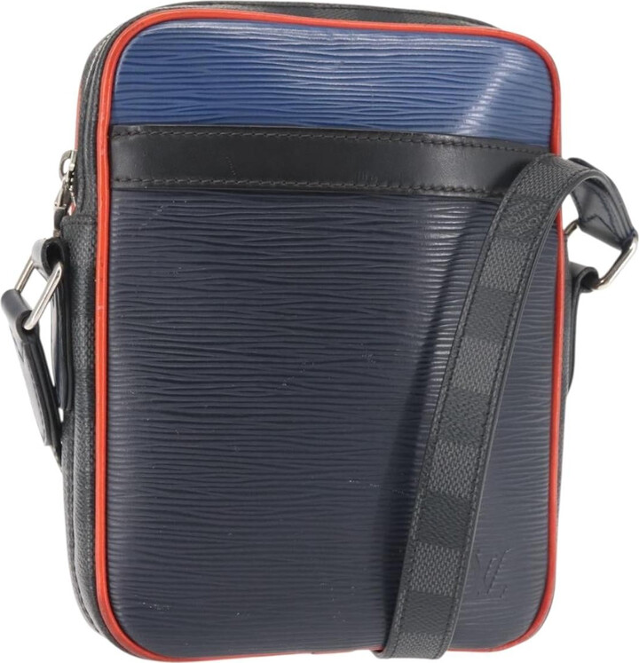 Louis Vuitton Danube Handbag Epi Leather Navy Leather Bag (Pre-Owned)