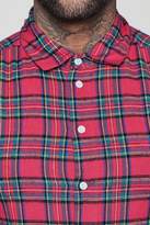 Thumbnail for your product : boohoo Pink Short Sleeve Check Shirt