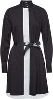 Thumbnail for your product : Karl Lagerfeld Paris Cotton Shirt Dress with Pleated Skirt