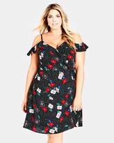 Thumbnail for your product : City Chic Floral Spot Dress