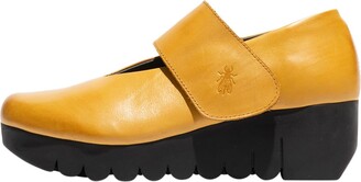 Fly London Women's Vari188fly Pump - Leather Wedge Shoes With Velcro Strap