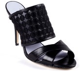 Thumbnail for your product : Delman Evitt Embroidered Heel Sandal