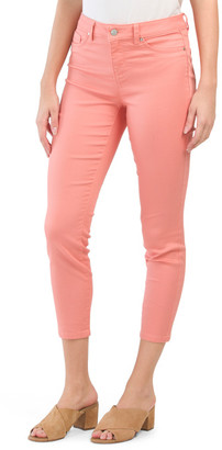 high waisted colored skinny jeans