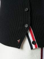Thumbnail for your product : Thom Browne Striped Half-and-Half Rib Knit Turtleneck In Fine Merino Wool