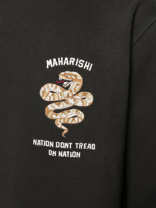 MHI snake embroidered sweatshirt