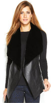 Thumbnail for your product : Alfani PRIMA Faux-Shearling Draped Vest