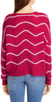 Thumbnail for your product : Autumn Cashmere Wave Stripe Pointelle Stitch Cashmere & Silk Sweater