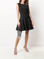 Thumbnail for your product : Philipp Plein Hexagon-plaque flared mini dress