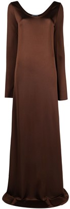 Kwaidan Editions Long-Sleeve Flared Maxi Dress
