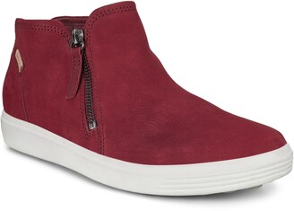 ECCO Soft 7 Suede Leather Lace-Up Sneakers | Dillard's