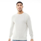 Thumbnail for your product : 883 Police Mens Rove Crew Neck Jumper Ecru