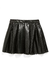 Thumbnail for your product : Alivia Simone 'Siera' Faux Leather Lace Skirt (Big Girls)